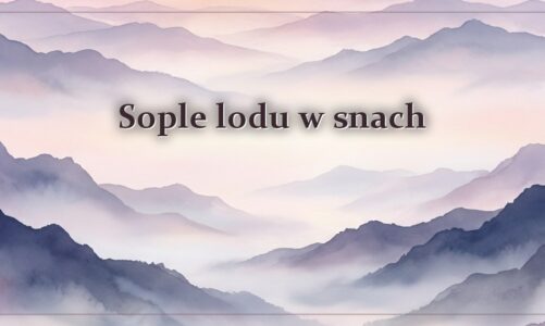 Sople lodu w snach